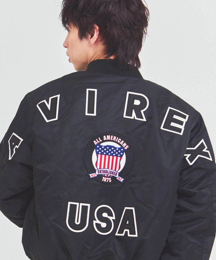 AVIREX/アヴィレックス MA-1 SIGNATURE BIG LOGO(MENS)｜ファッション