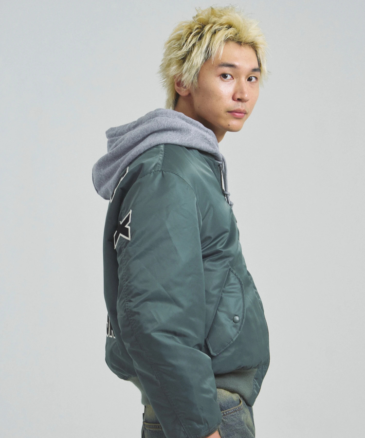 AVIREX/アヴィレックス MA-1 SIGNATURE BIG LOGO(MENS)｜ファッション