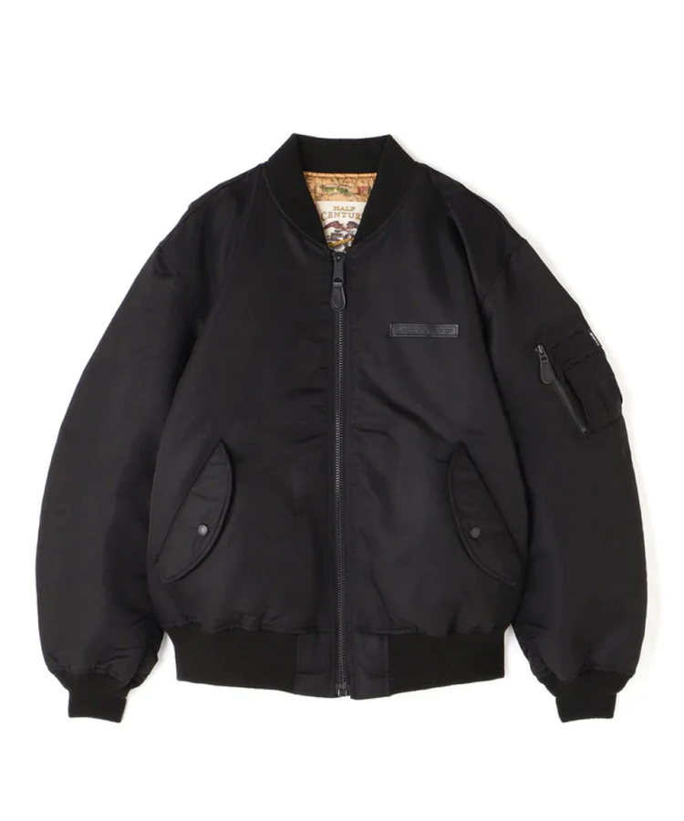 美品【XLサイズ】AVIREX【アーチロゴ】ブラック【MA-1】アヴィレックス AVIREX アヴィレックス 50周年モデル MA-1ジャケット SIGNATURE BIG