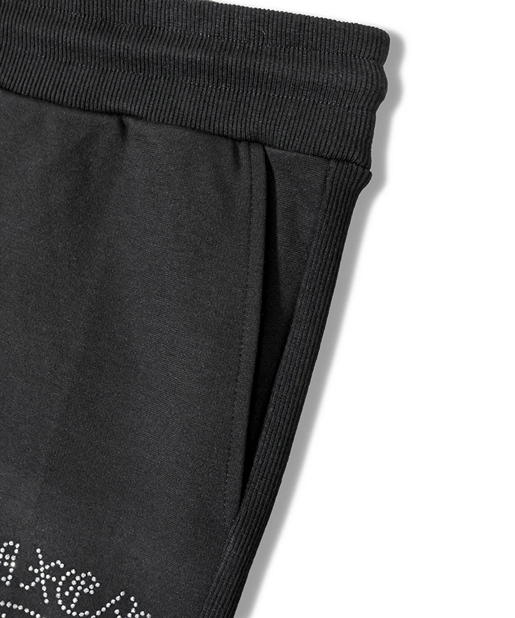JACKROSE(ジャックローズ) |LUXE/R /ラグジュ 46173-ラインストーン・紋章ージョガーパンツ(MENS) *セットアップ対応