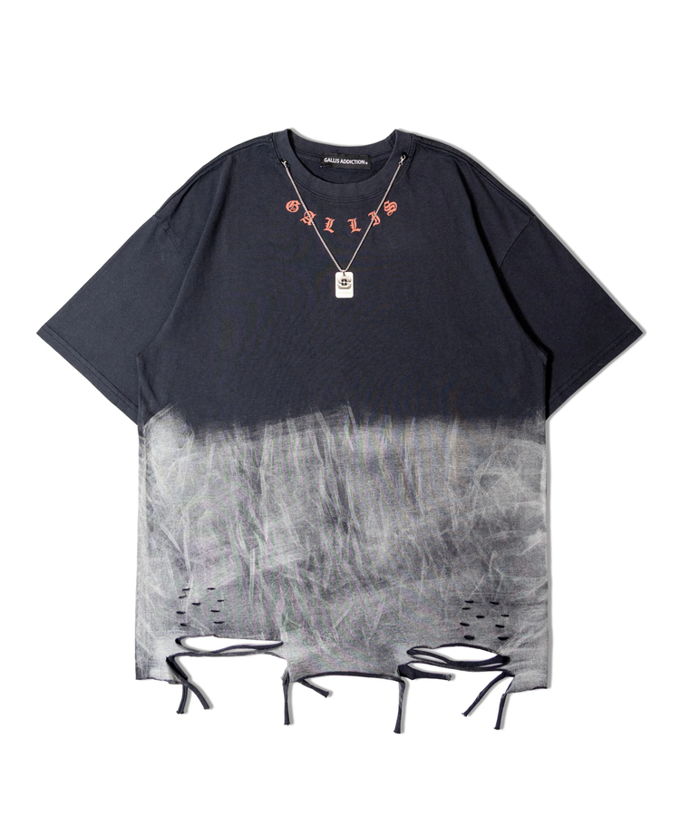 JACKROSE(ジャックローズ) |GA BLEACH-WASH CROSS SS TEE(MENS)