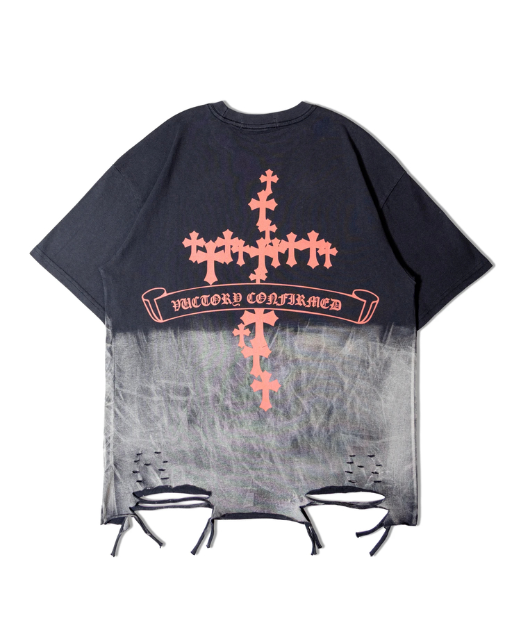 JACKROSE(ジャックローズ) |GA BLEACH-WASH CROSS SS TEE(MENS)