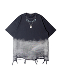 JACKROSE(ジャックローズ) |GA BLEACH-WASH CROSS SS TEE(MENS)