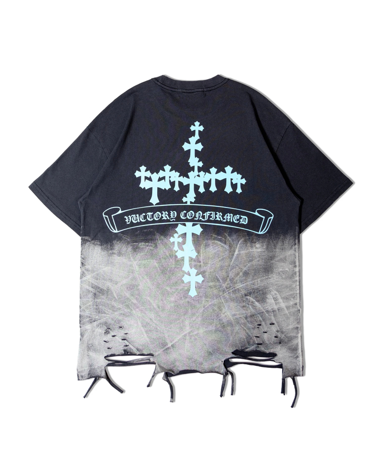JACKROSE(ジャックローズ) |GA BLEACH-WASH CROSS SS TEE(MENS)