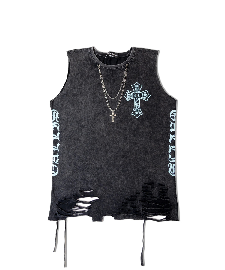 JACKROSE(ジャックローズ) |GA CHEMICAL-DAMAGE NO-SLEEVE(MENS)