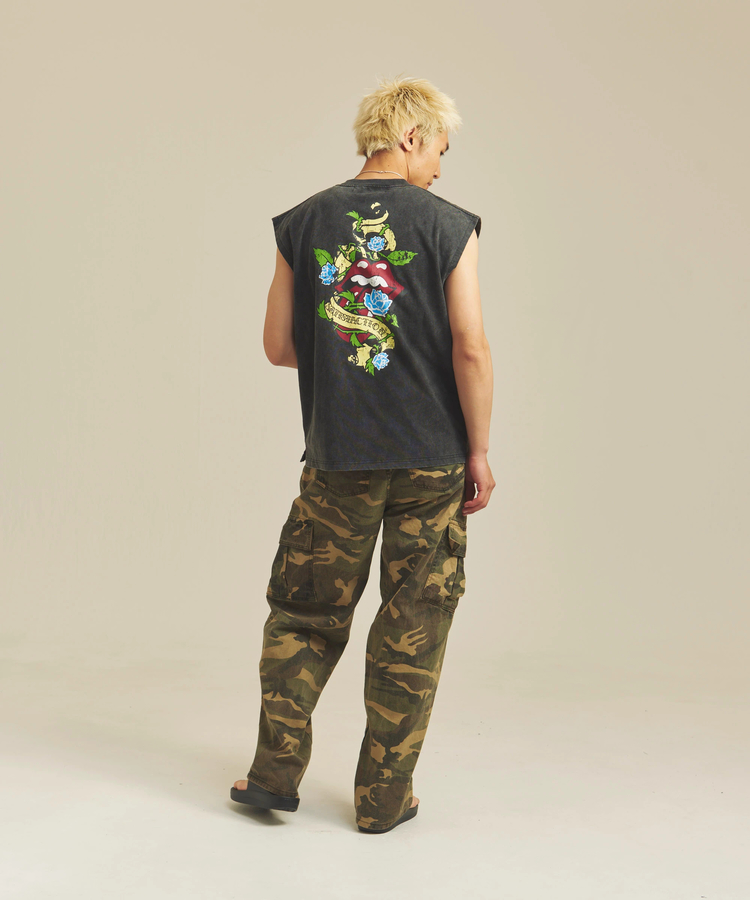 JACKROSE(ジャックローズ) |【The Rolling Stones×JACKROSE】Lips&Tongue TOUR ノースリーブ(MENS)