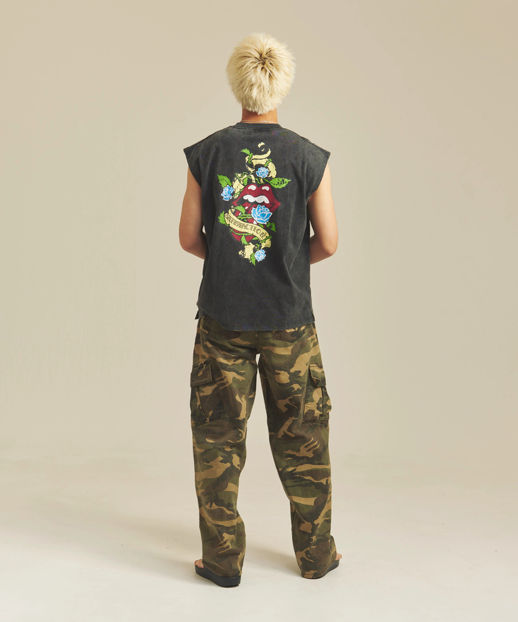 JACKROSE(ジャックローズ) |【The Rolling Stones×JACKROSE】Lips&Tongue TOUR ノースリーブ(MENS)