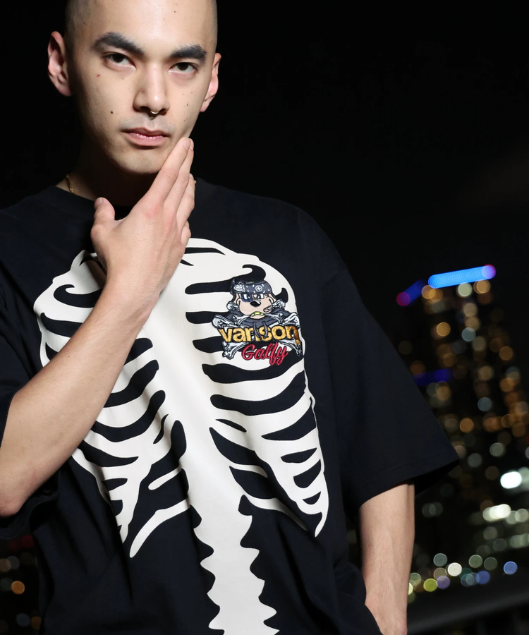 JACKROSE(ジャックローズ) |【VANSON×GALFY×JACKROSE】 骨犬Tee SS(MENS)*セットアップ対応