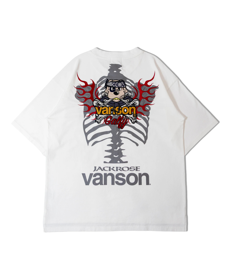 JACKROSE(ジャックローズ) |【VANSON×GALFY×JACKROSE】 骨犬Tee SS(MENS)*セットアップ対応