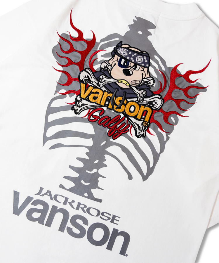 JACKROSE(ジャックローズ) |【VANSON×GALFY×JACKROSE】 骨犬Tee SS(MENS)*セットアップ対応