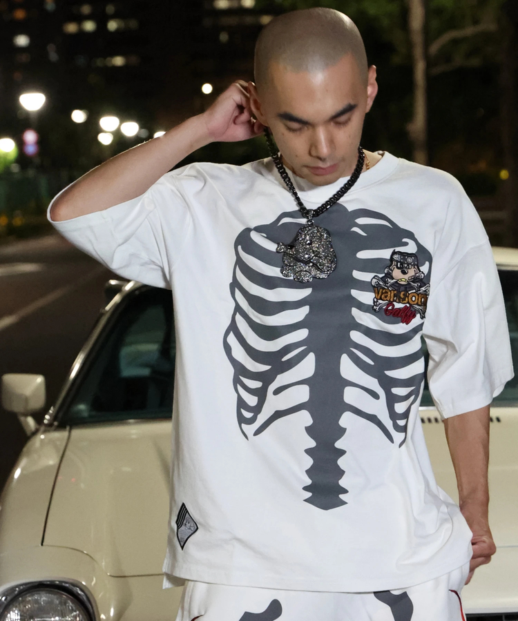 JACKROSE(ジャックローズ) |【VANSON×GALFY×JACKROSE】 骨犬Tee SS(MENS)*セットアップ対応