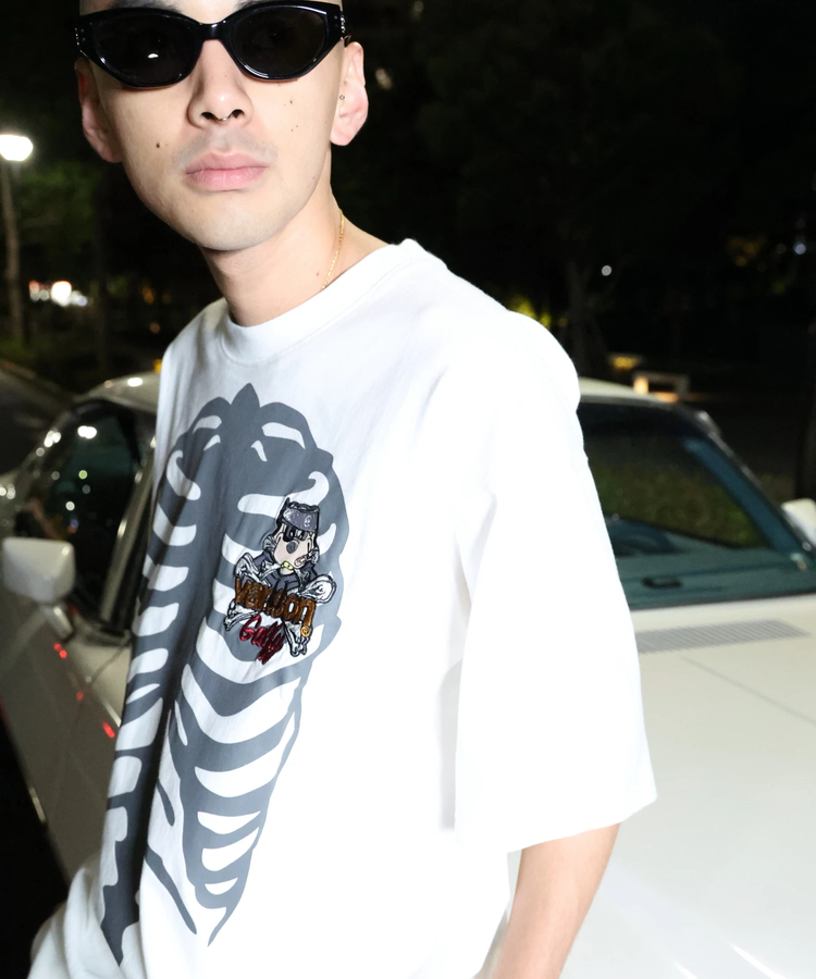 JACKROSE(ジャックローズ) |【VANSON×GALFY×JACKROSE】 骨犬Tee SS(MENS)*セットアップ対応