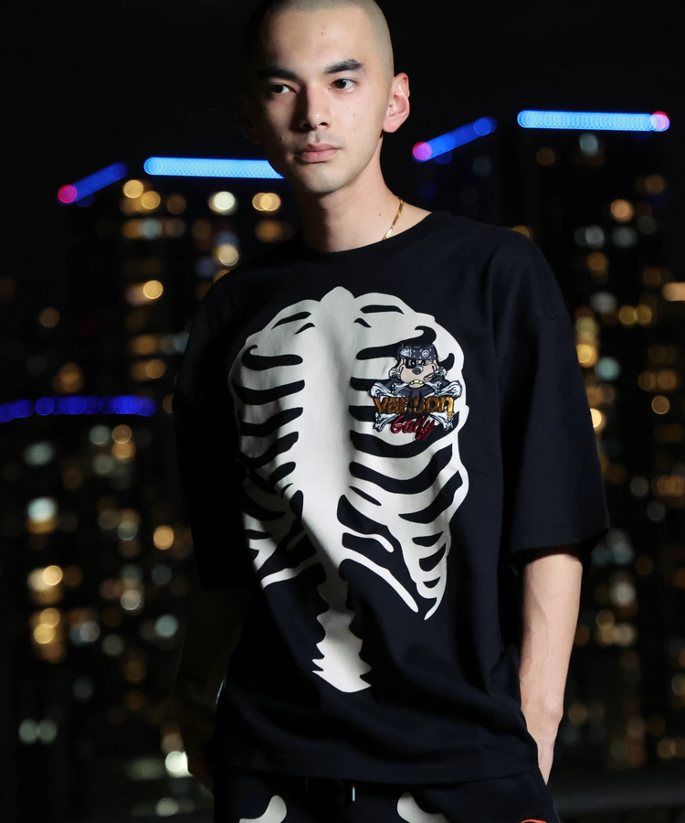 JACKROSE(ジャックローズ) |【VANSON×GALFY×JACKROSE】 骨犬Tee SS(MENS)*セットアップ対応