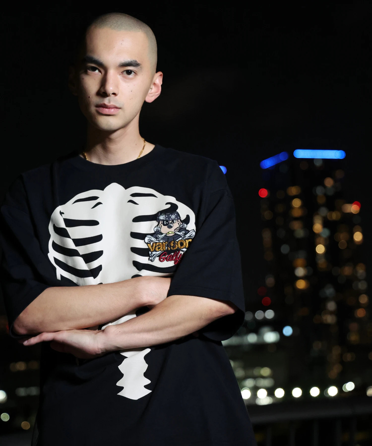 JACKROSE(ジャックローズ) |【VANSON×GALFY×JACKROSE】 骨犬Tee SS(MENS)*セットアップ対応