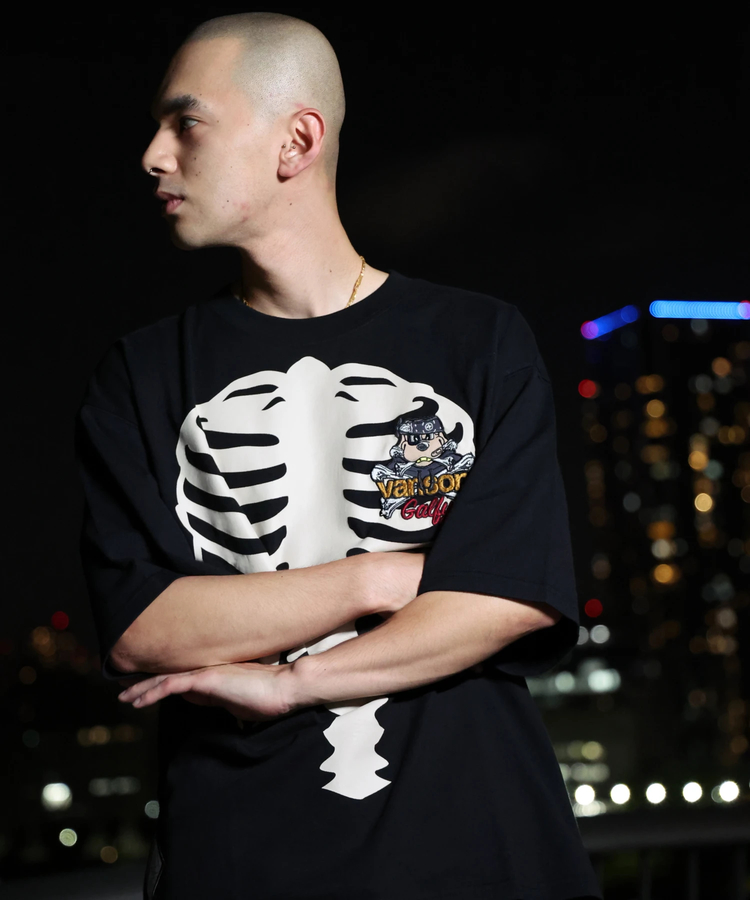 JACKROSE(ジャックローズ) |【VANSON×GALFY×JACKROSE】 骨犬Tee SS(MENS)*セットアップ対応