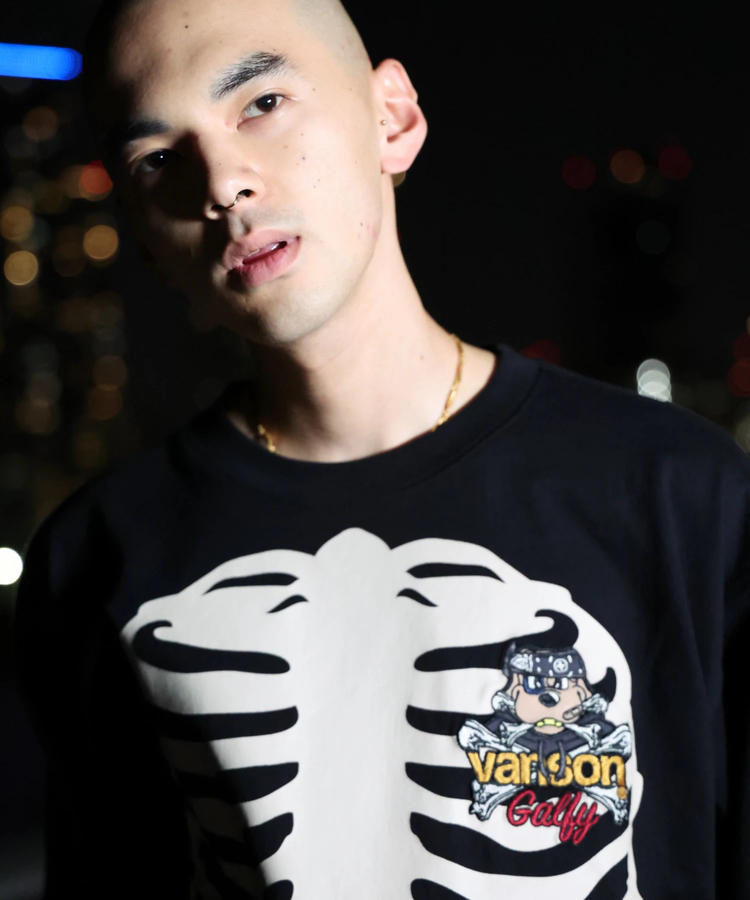 JACKROSE(ジャックローズ) |【VANSON×GALFY×JACKROSE】 骨犬Tee SS(MENS)*セットアップ対応
