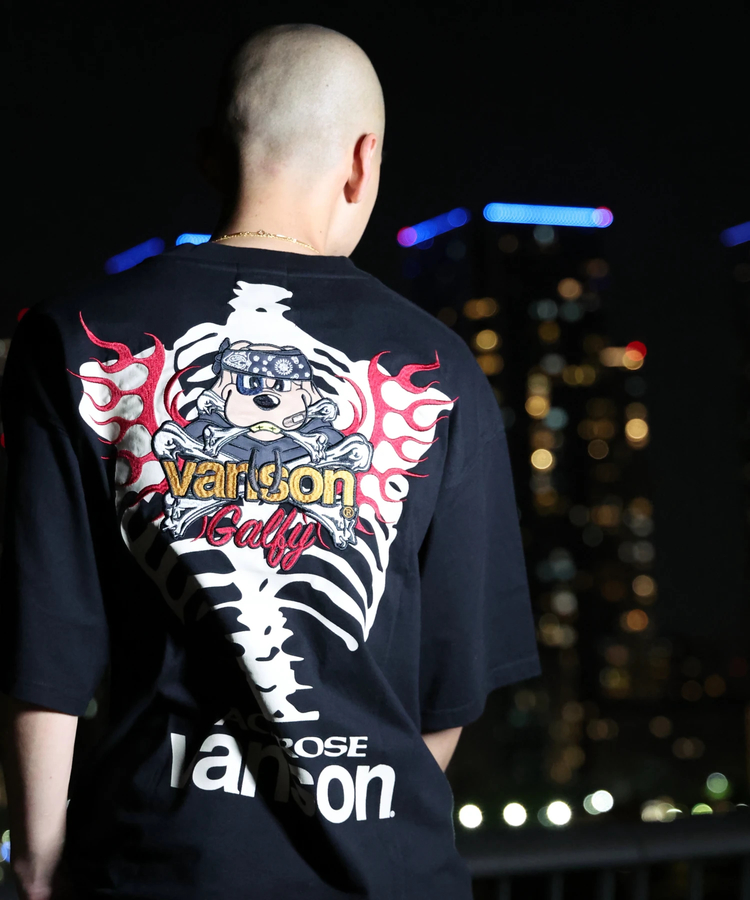 JACKROSE(ジャックローズ) |【VANSON×GALFY×JACKROSE】 骨犬Tee SS(MENS)*セットアップ対応