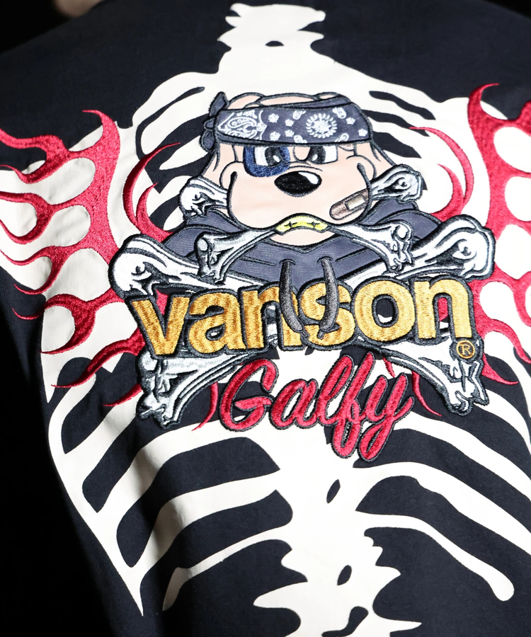 JACKROSE(ジャックローズ) |【VANSON×GALFY×JACKROSE】 骨犬Tee SS(MENS)*セットアップ対応
