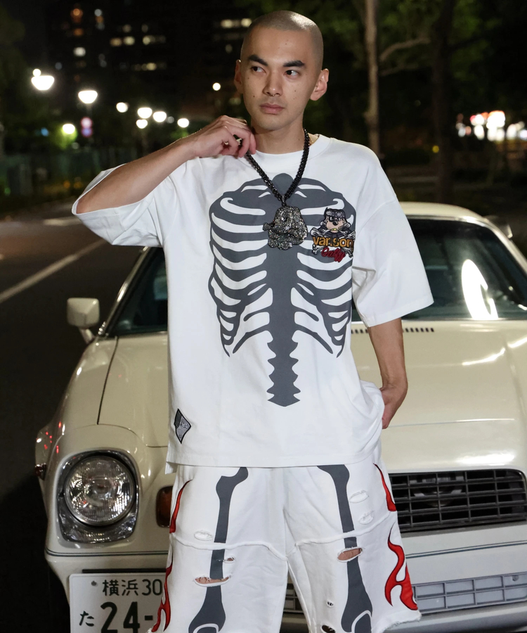 JACKROSE(ジャックローズ) |【VANSON×GALFY×JACKROSE】 骨犬Tee SS(MENS)*セットアップ対応