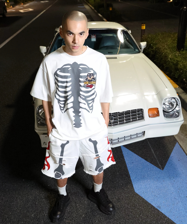 JACKROSE(ジャックローズ) |【VANSON×GALFY×JACKROSE】 骨犬Tee SS(MENS)*セットアップ対応
