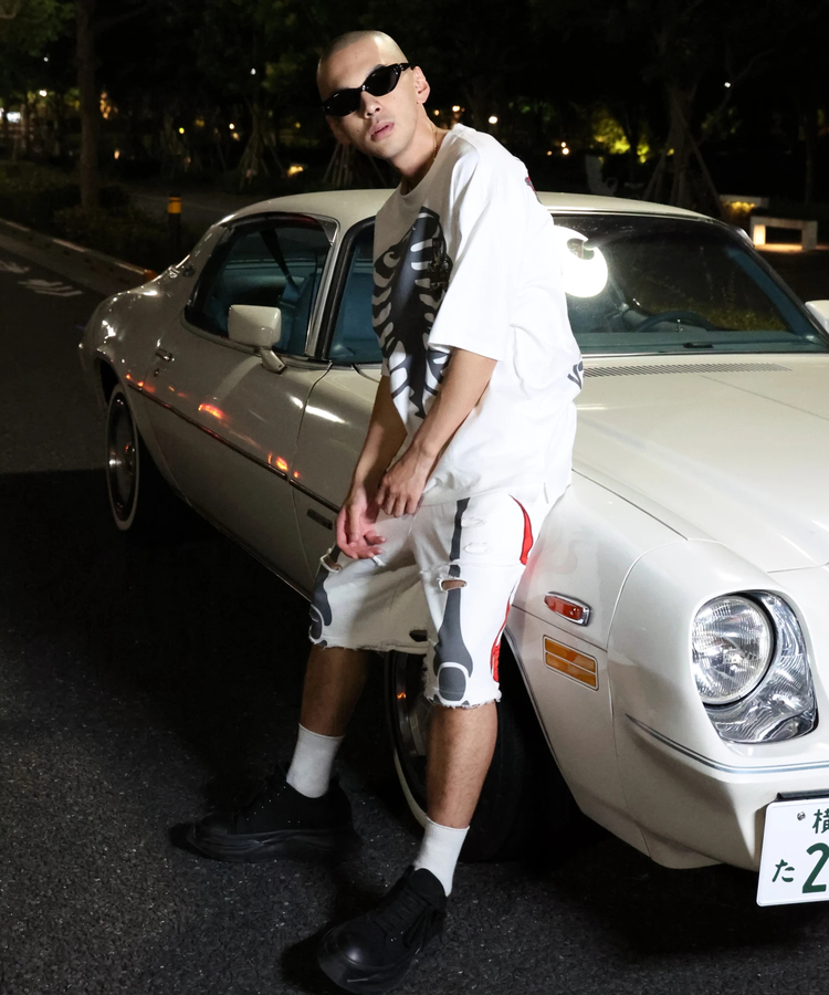 JACKROSE(ジャックローズ) |【VANSON×GALFY×JACKROSE】 骨犬Tee SS(MENS)*セットアップ対応