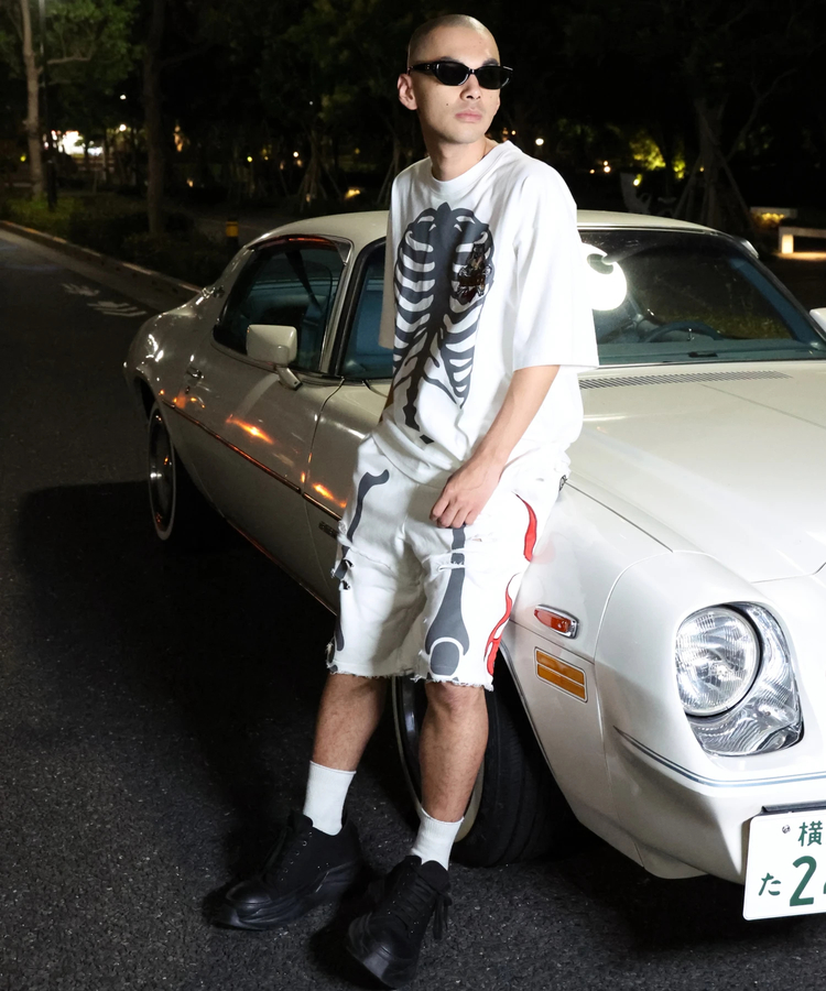 JACKROSE(ジャックローズ) |【VANSON×GALFY×JACKROSE】 骨犬Tee SS(MENS)*セットアップ対応