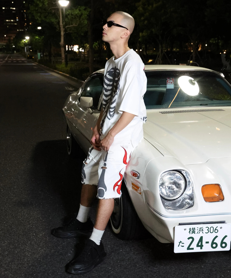 JACKROSE(ジャックローズ) |【VANSON×GALFY×JACKROSE】 骨犬Tee SS(MENS)*セットアップ対応