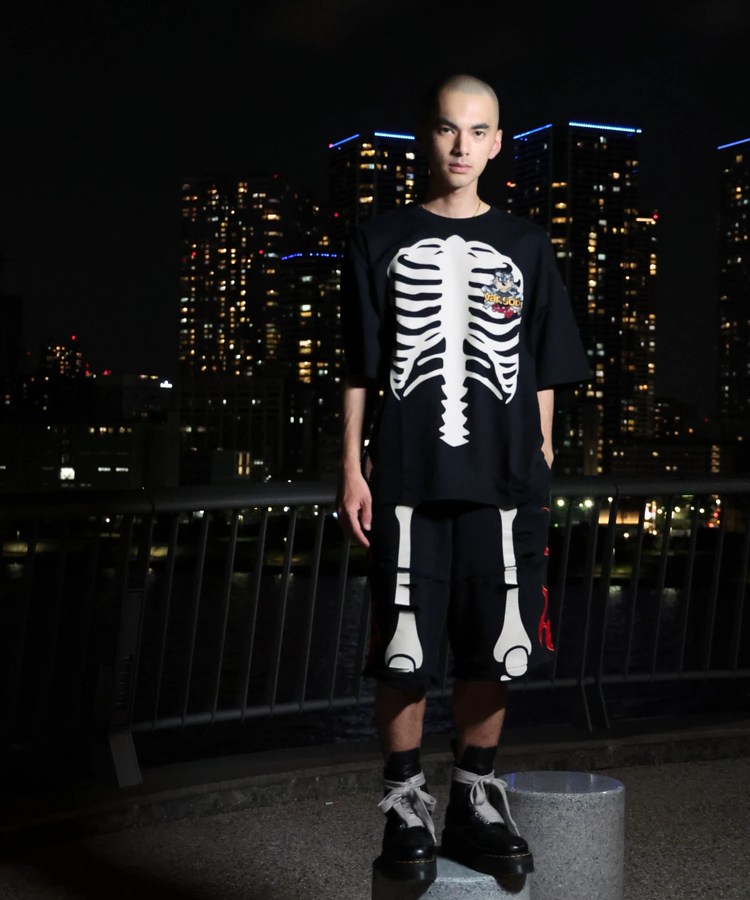 JACKROSE(ジャックローズ) |【VANSON×GALFY×JACKROSE】 骨犬Tee SS(MENS)*セットアップ対応