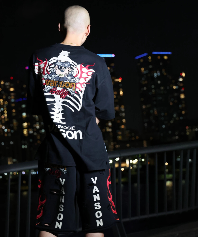 JACKROSE(ジャックローズ) |【VANSON×GALFY×JACKROSE】 骨犬Tee SS(MENS)*セットアップ対応