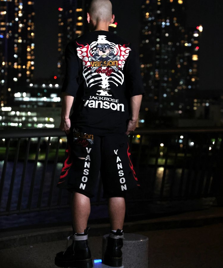 JACKROSE(ジャックローズ) |【VANSON×GALFY×JACKROSE】 骨犬Tee SS(MENS)*セットアップ対応
