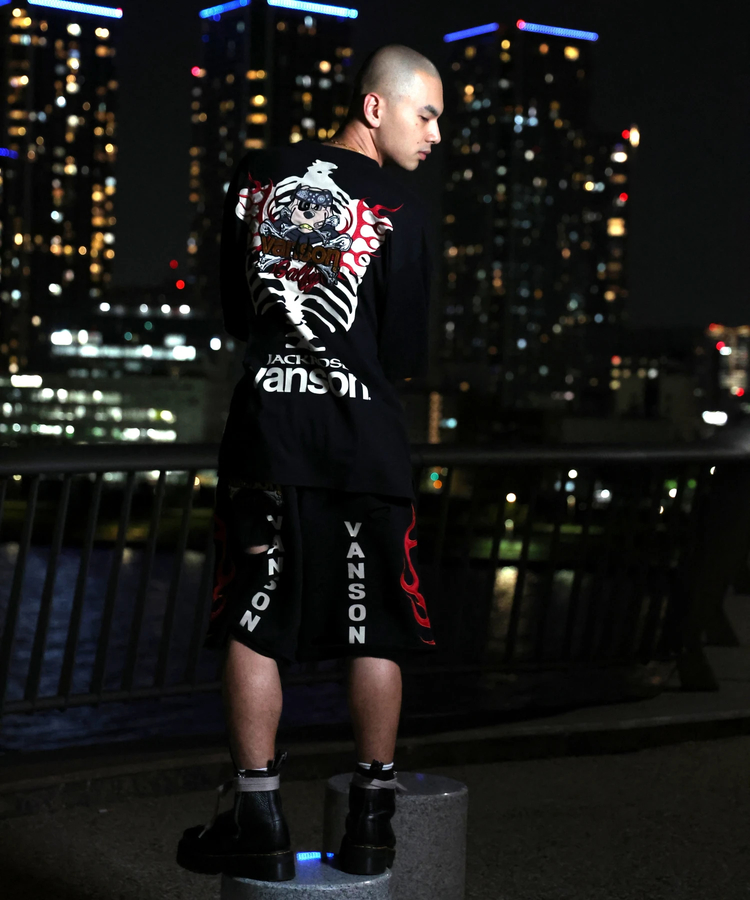 JACKROSE(ジャックローズ) |【VANSON×GALFY×JACKROSE】 骨犬Tee SS(MENS)*セットアップ対応