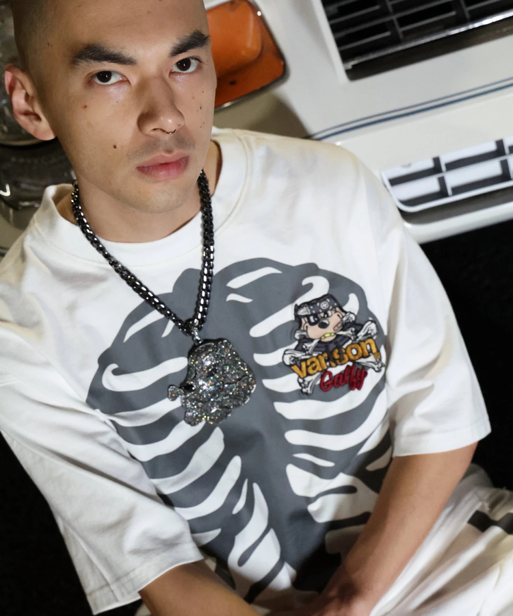 JACKROSE(ジャックローズ) |【VANSON×GALFY×JACKROSE】 骨犬Tee SS(MENS)*セットアップ対応
