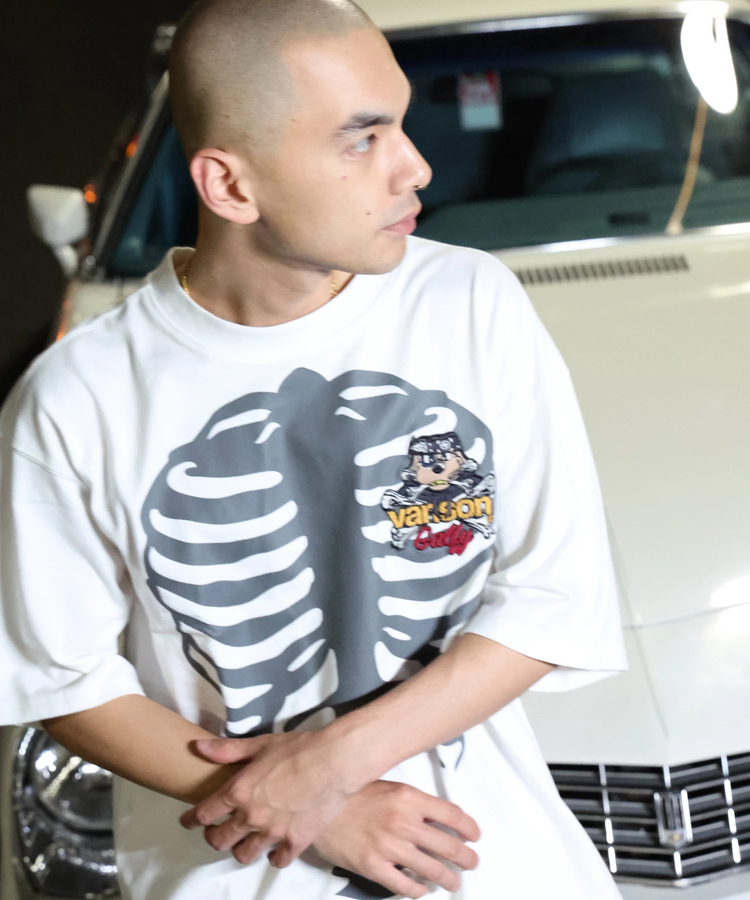 JACKROSE(ジャックローズ) |【VANSON×GALFY×JACKROSE】 骨犬Tee SS(MENS)*セットアップ対応