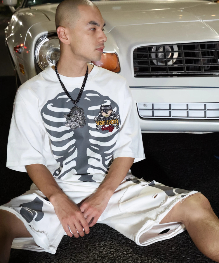 JACKROSE(ジャックローズ) |【VANSON×GALFY×JACKROSE】 骨犬Tee SS(MENS)*セットアップ対応