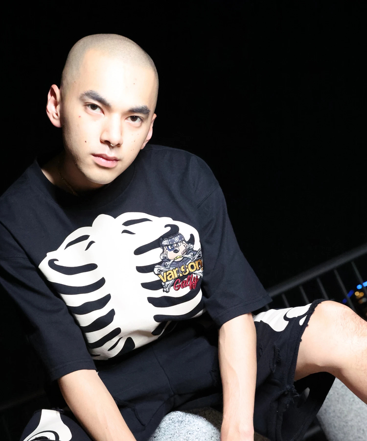 JACKROSE(ジャックローズ) |【VANSON×GALFY×JACKROSE】 骨犬Tee SS(MENS)*セットアップ対応