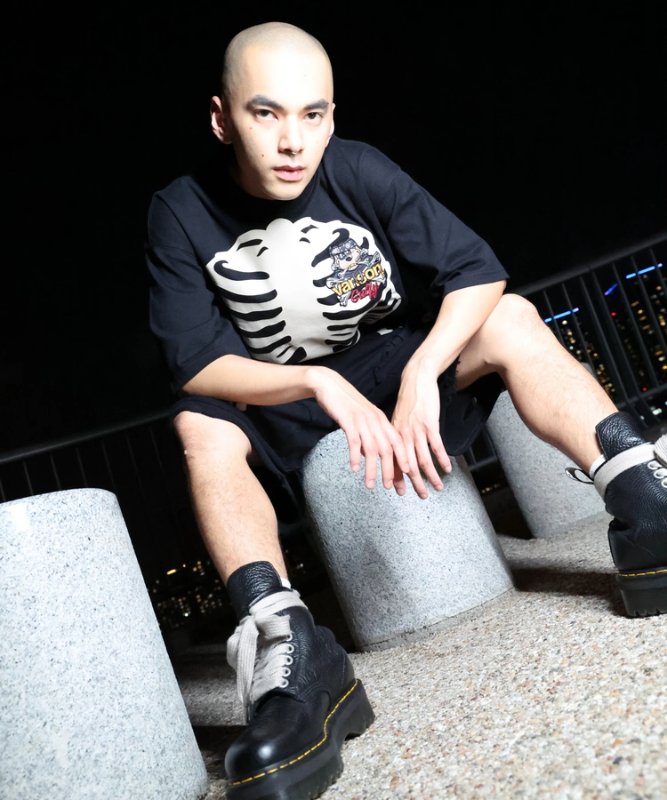 JACKROSE(ジャックローズ) |【VANSON×GALFY×JACKROSE】 骨犬Tee SS(MENS)*セットアップ対応