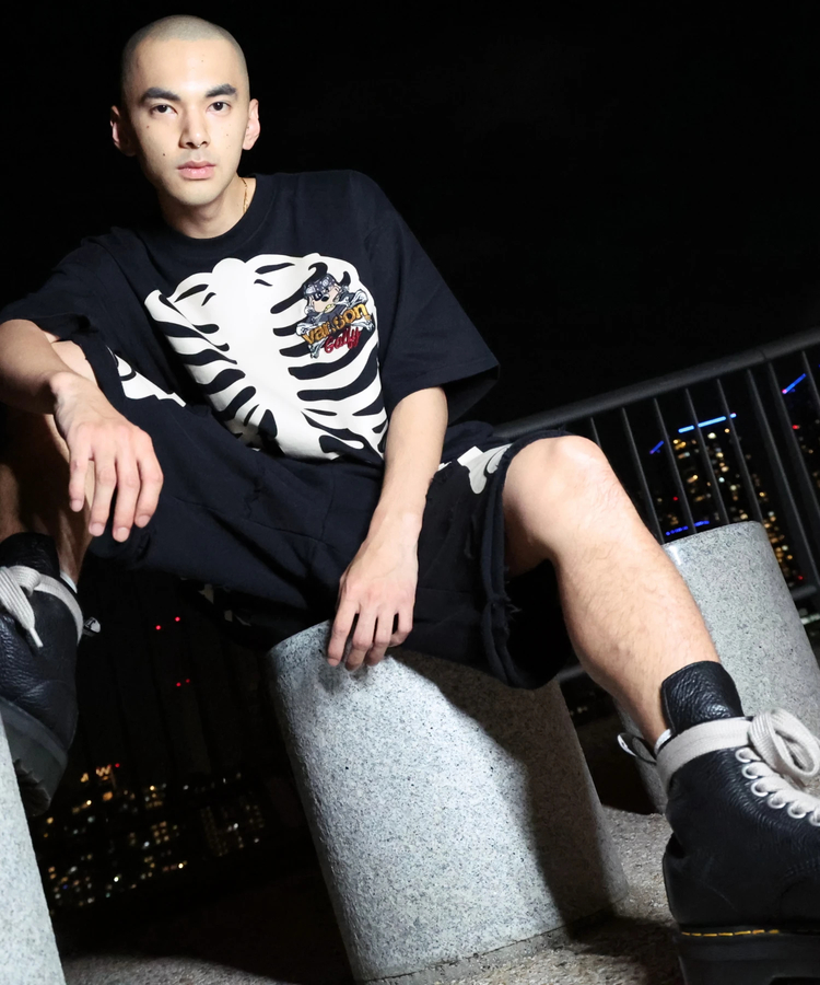JACKROSE(ジャックローズ) |【VANSON×GALFY×JACKROSE】 骨犬Tee SS(MENS)*セットアップ対応