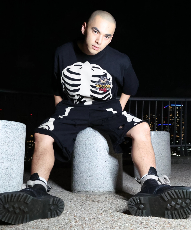 JACKROSE(ジャックローズ) |【VANSON×GALFY×JACKROSE】 骨犬Tee SS(MENS)*セットアップ対応