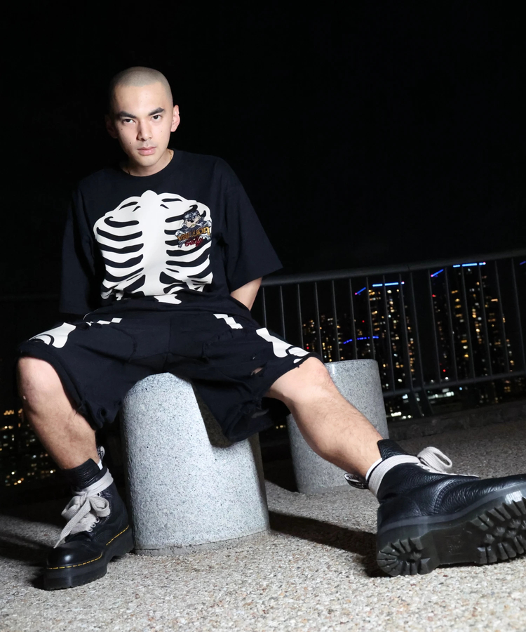 JACKROSE(ジャックローズ) |【VANSON×GALFY×JACKROSE】 骨犬Tee SS(MENS)*セットアップ対応