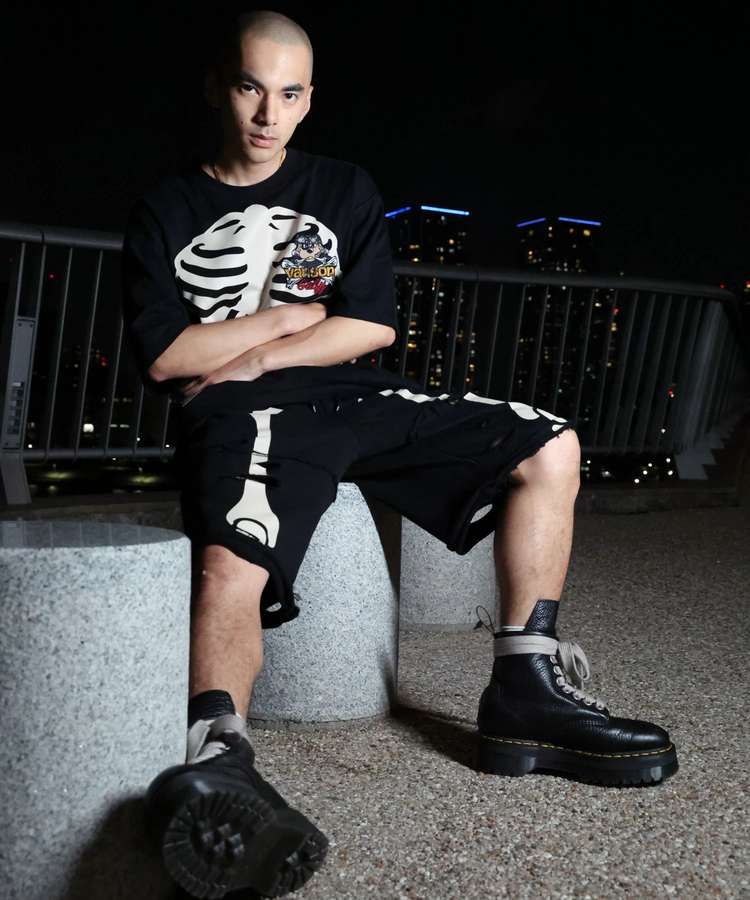 JACKROSE(ジャックローズ) |【VANSON×GALFY×JACKROSE】 骨犬Tee SS(MENS)*セットアップ対応