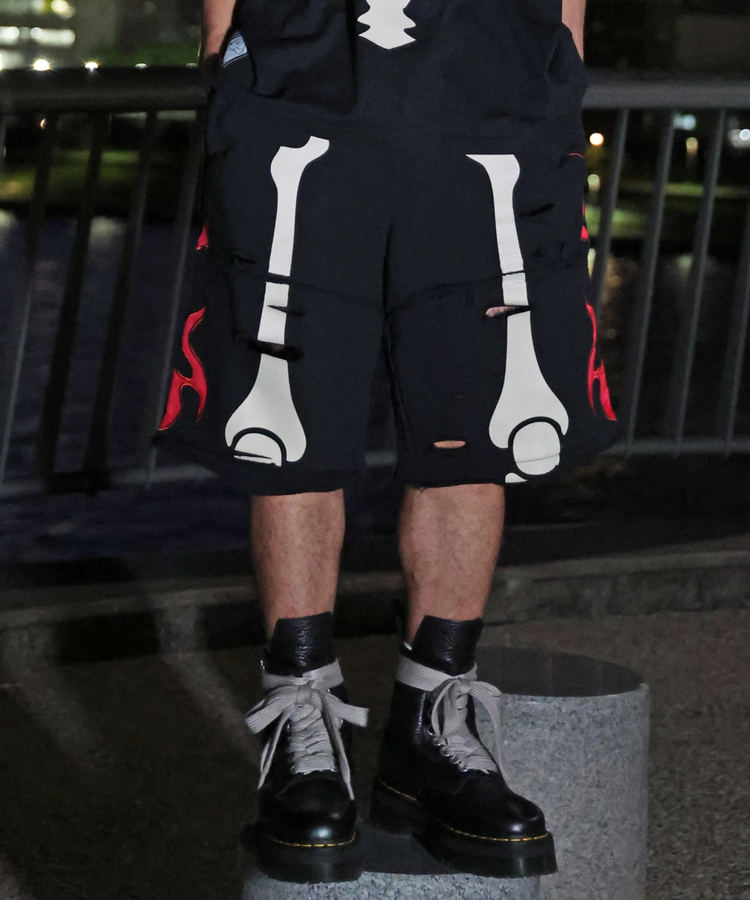 JACKROSE(ジャックローズ) |【VANSON×GALFY×JACKROSE】 骨犬Shorts(MENS)*セットアップ対応