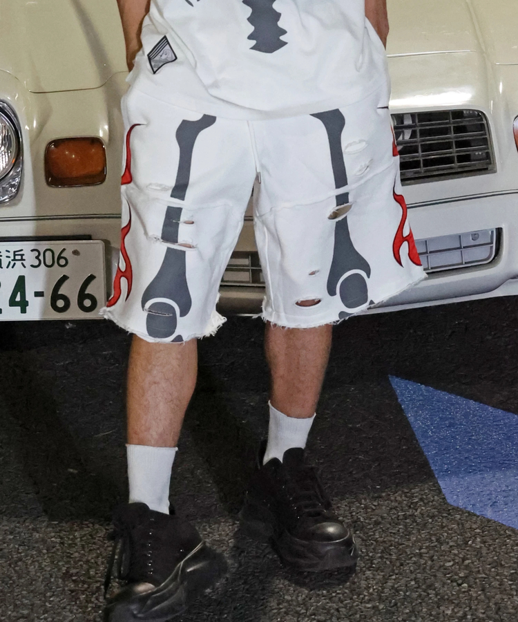 JACKROSE(ジャックローズ) |【VANSON×GALFY×JACKROSE】 骨犬Shorts(MENS)*セットアップ対応