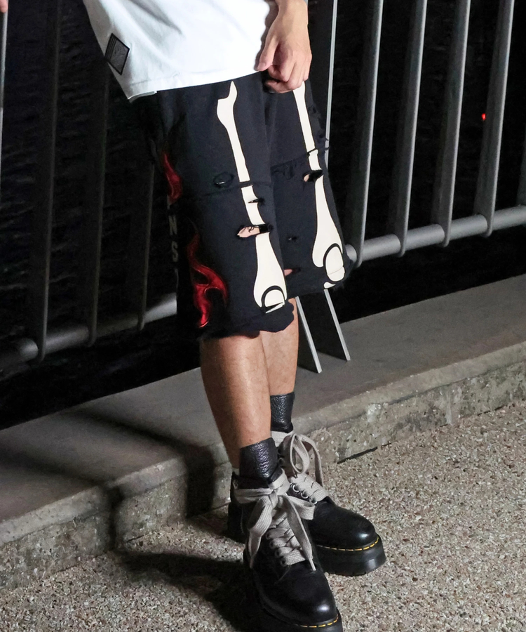 JACKROSE(ジャックローズ) |【VANSON×GALFY×JACKROSE】 骨犬Shorts(MENS)*セットアップ対応