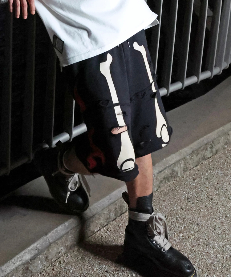 JACKROSE(ジャックローズ) |【VANSON×GALFY×JACKROSE】 骨犬Shorts(MENS)*セットアップ対応