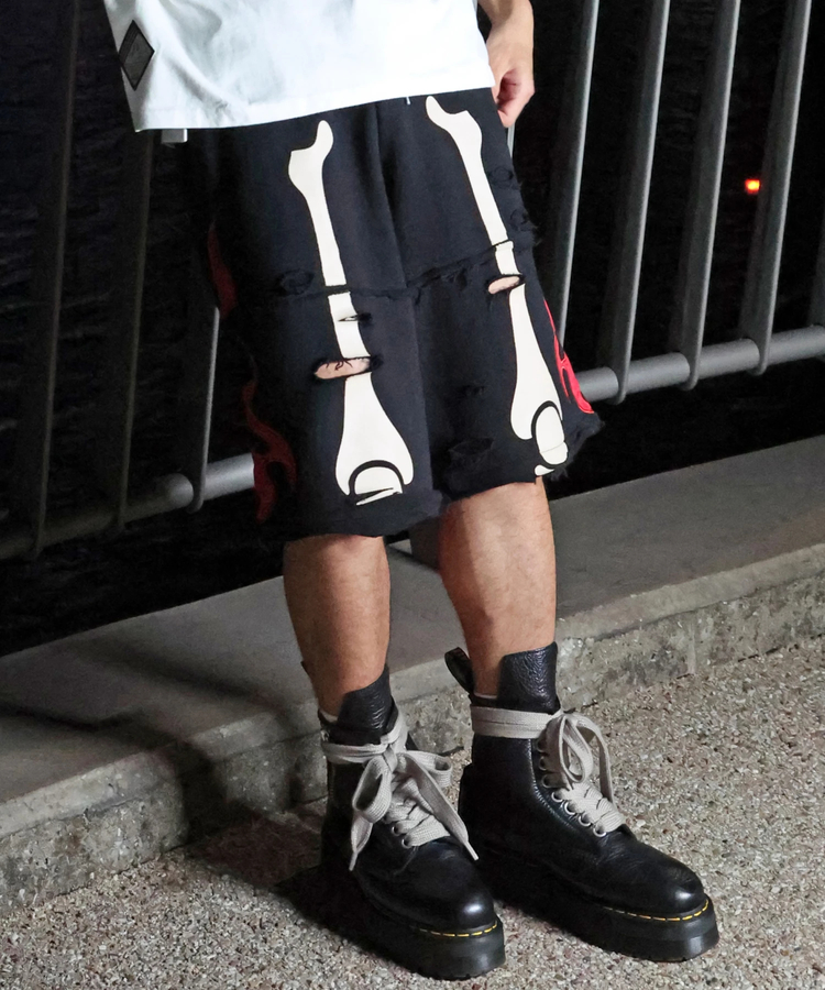 JACKROSE(ジャックローズ) |【VANSON×GALFY×JACKROSE】 骨犬Shorts(MENS)*セットアップ対応