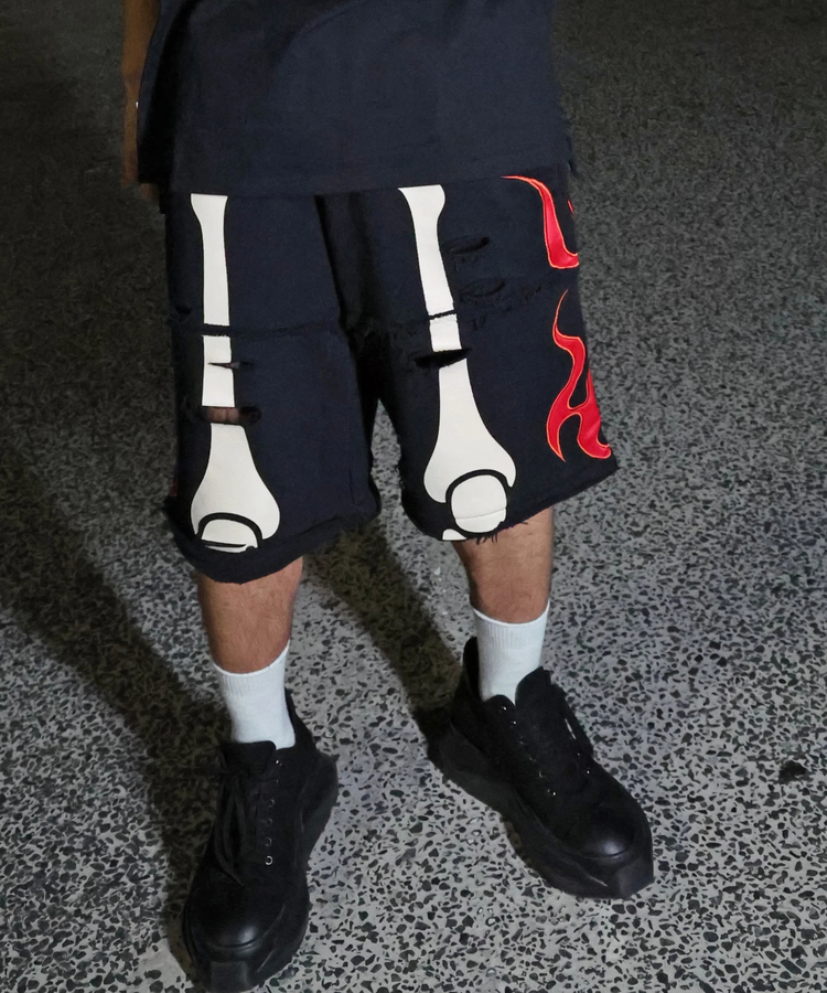 JACKROSE(ジャックローズ) |【VANSON×GALFY×JACKROSE】 骨犬Shorts(MENS)*セットアップ対応