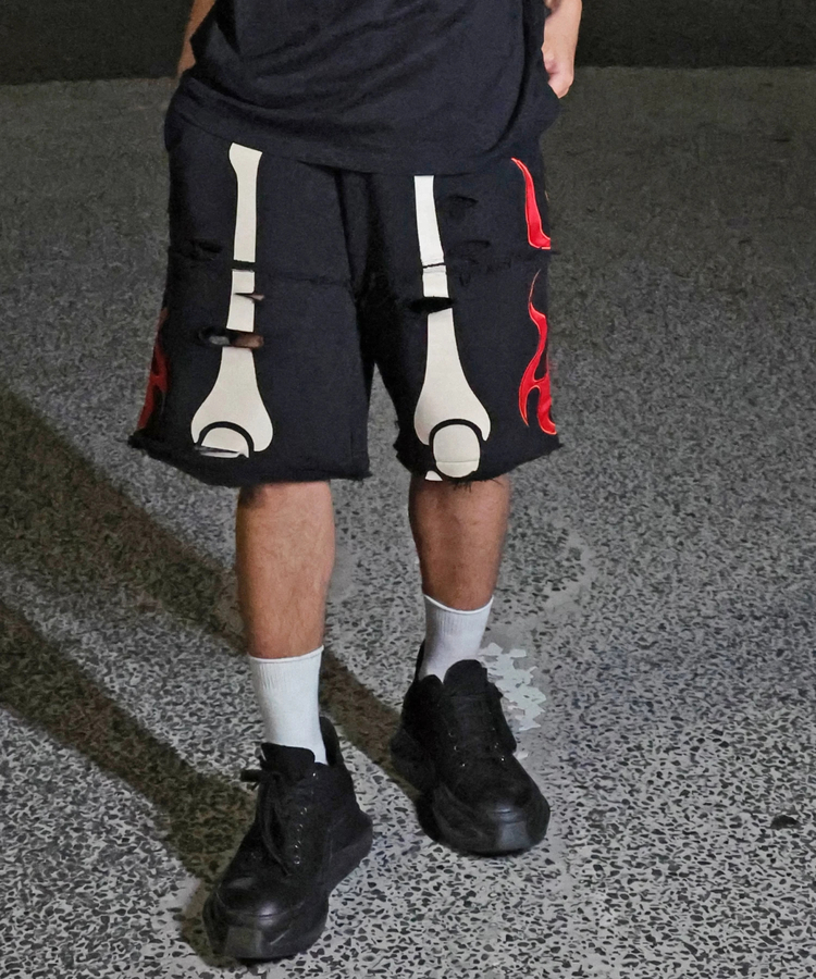 JACKROSE(ジャックローズ) |【VANSON×GALFY×JACKROSE】 骨犬Shorts(MENS)*セットアップ対応
