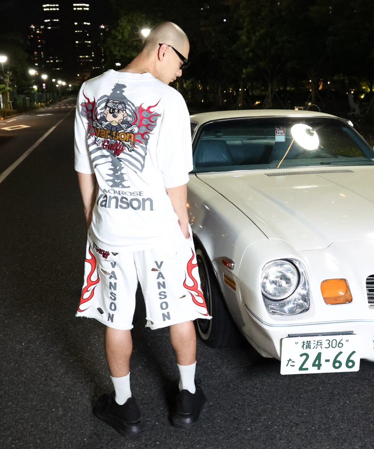 JACKROSE(ジャックローズ) |【VANSON×GALFY×JACKROSE】 骨犬Shorts(MENS)*セットアップ対応