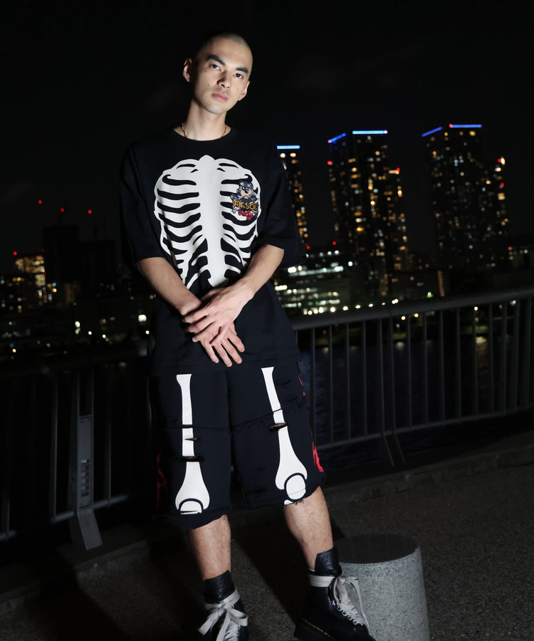 JACKROSE(ジャックローズ) |【VANSON×GALFY×JACKROSE】 骨犬Shorts(MENS)*セットアップ対応