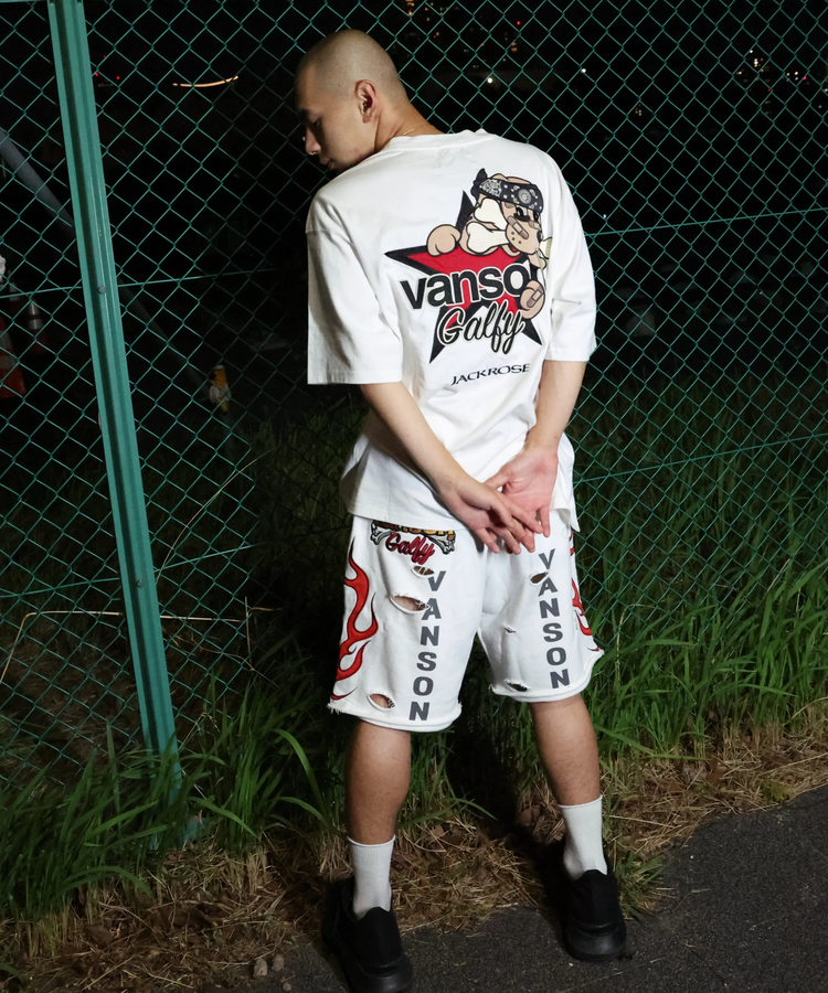 JACKROSE(ジャックローズ) |【VANSON×GALFY×JACKROSE】 骨犬Shorts(MENS)*セットアップ対応